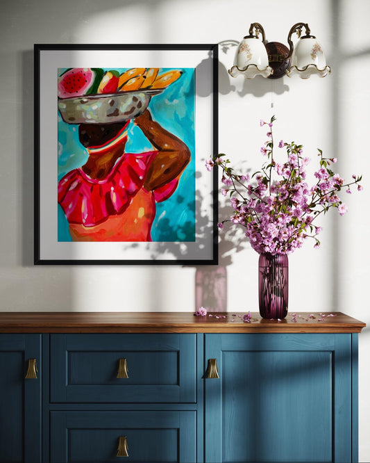 Limited Edition - Market Lady 8x10 Art Print