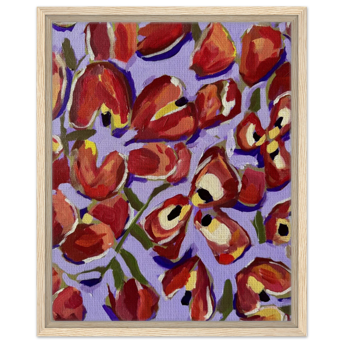 ackee fruit painting framed