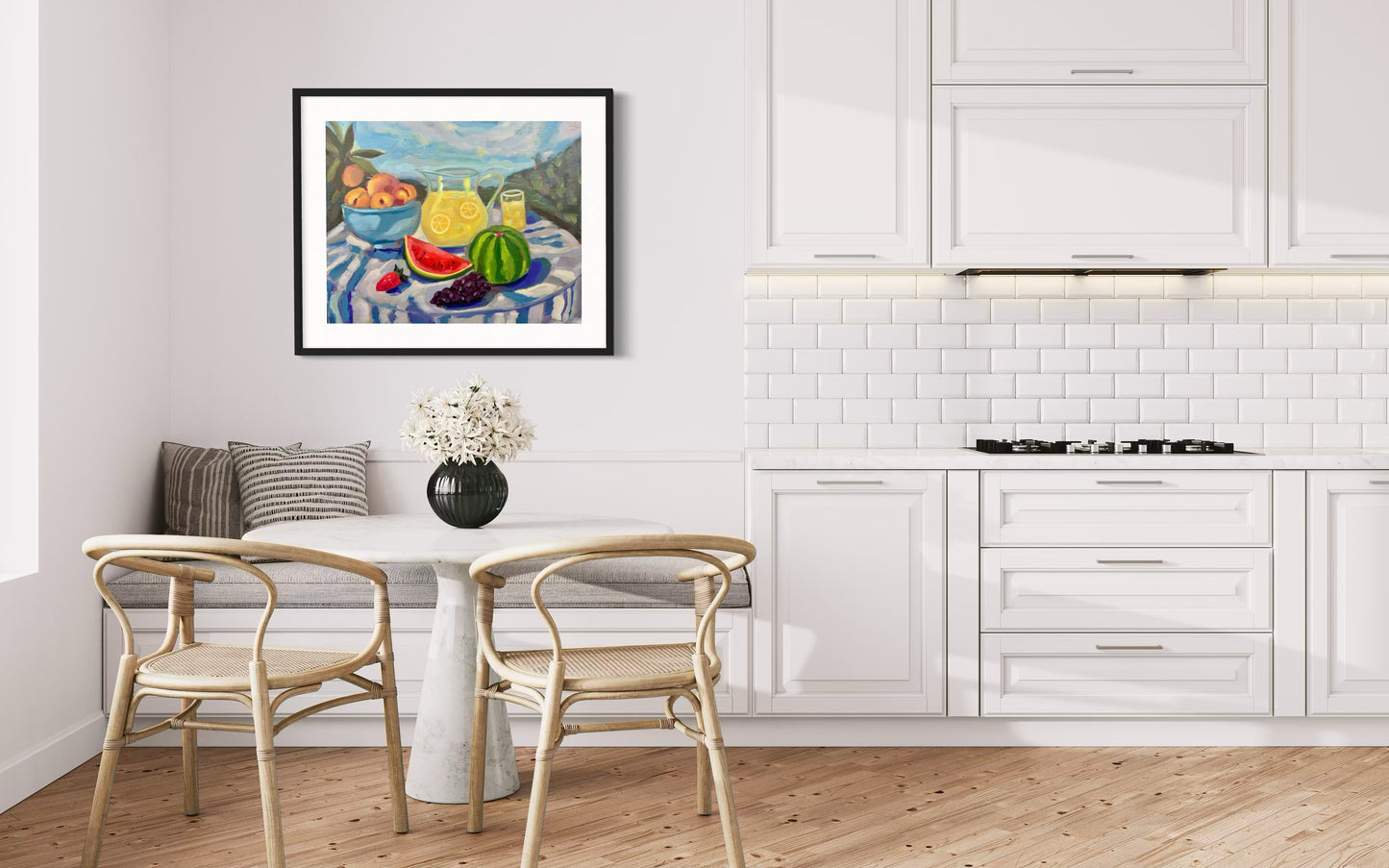 Kitchen Art, Original Art, Fruit painting in Modern kitchen