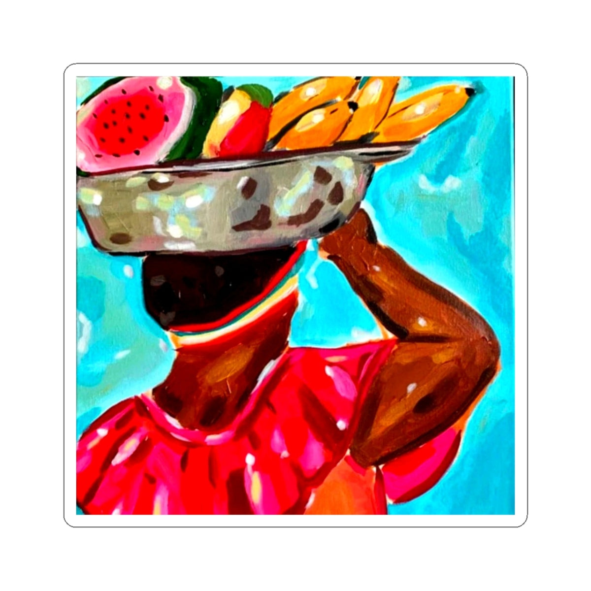 Market Woman Sticker