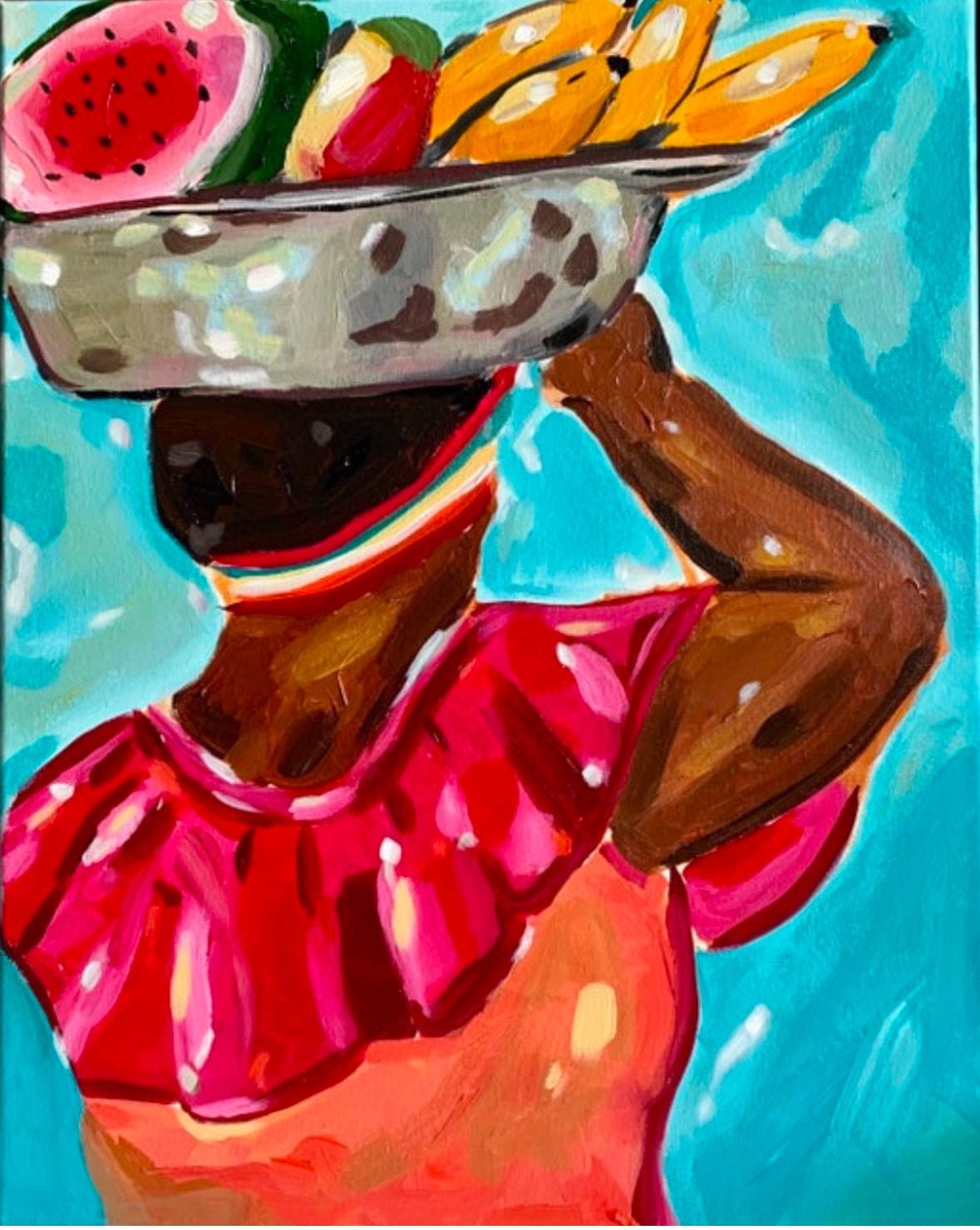 Limited Edition - Market Lady 8x10 Art Print