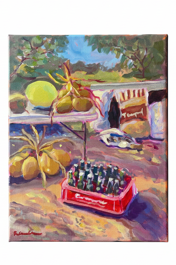 Jamaica Coconut water stand - Limited Edition Art Print