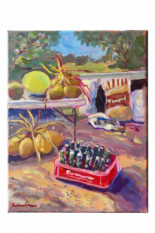 Jamaica Coconut water stand - Limited Edition Art Print