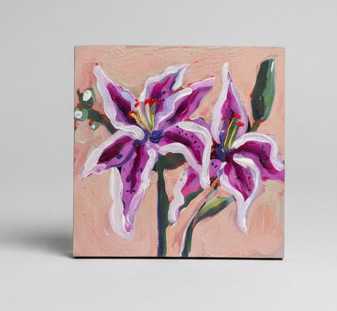 painting of lilies
