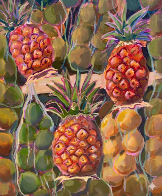Caribbean Pineapple Art Print Various Sizes
