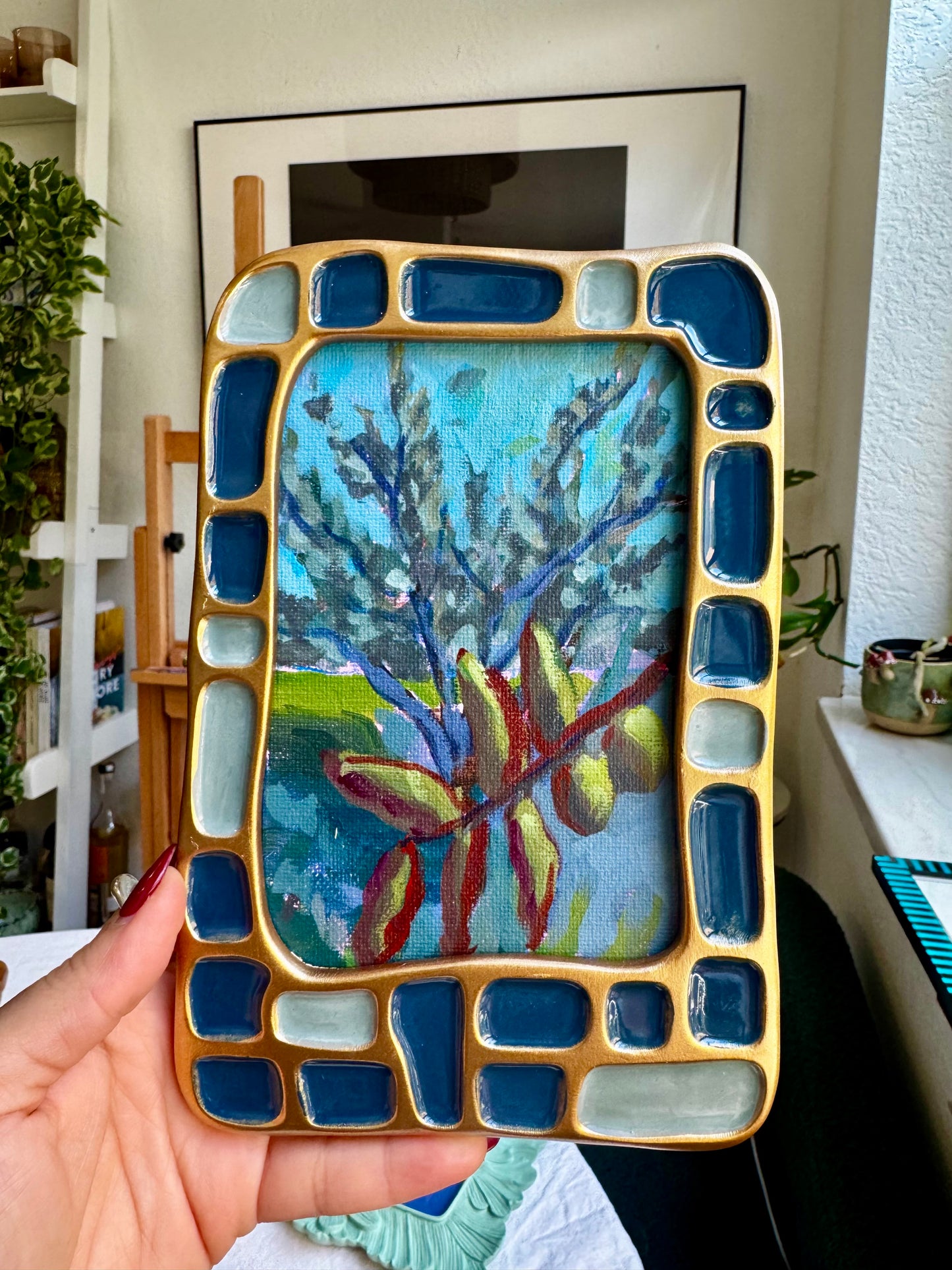 Olives Are For Oil - 4x6 original painting