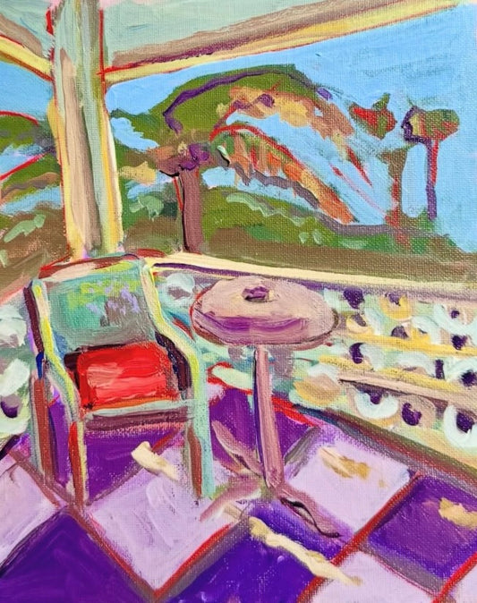 Art Print - Summer Day Balcony - 8x10