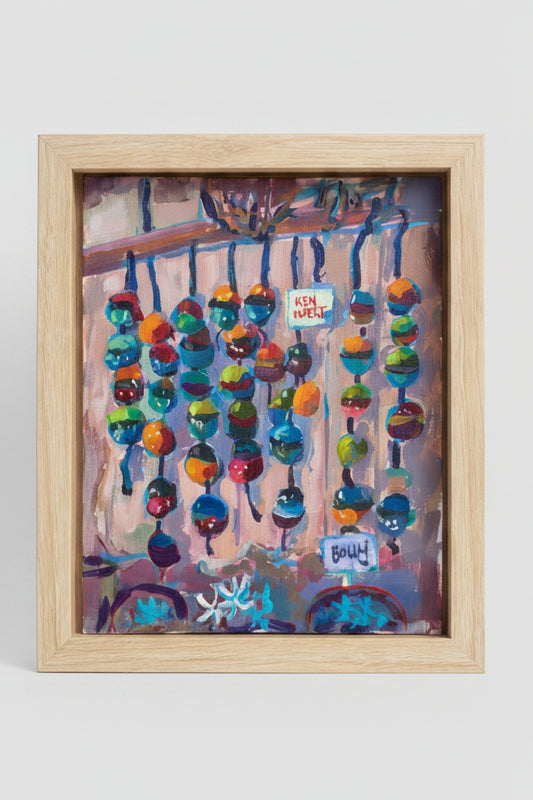 framed buoy art work painting