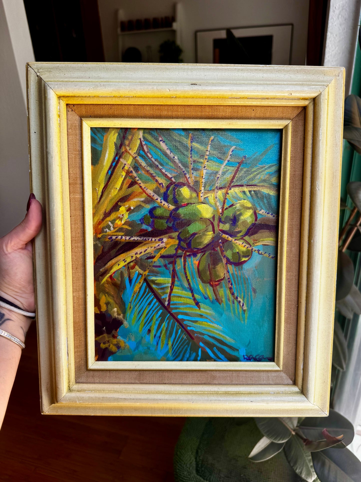 Original Painting Coconut Water - 8x10 Framed