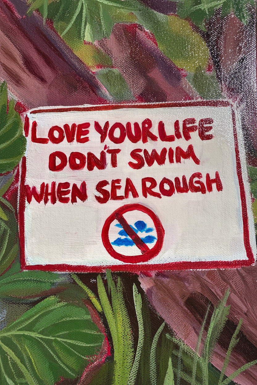 Patois Sign Original Painting 14x18