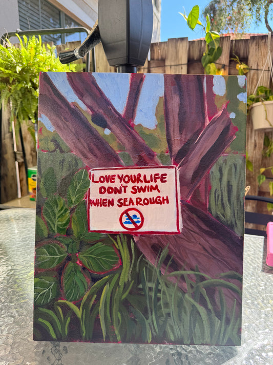 Patois Sign Original Painting 14x18