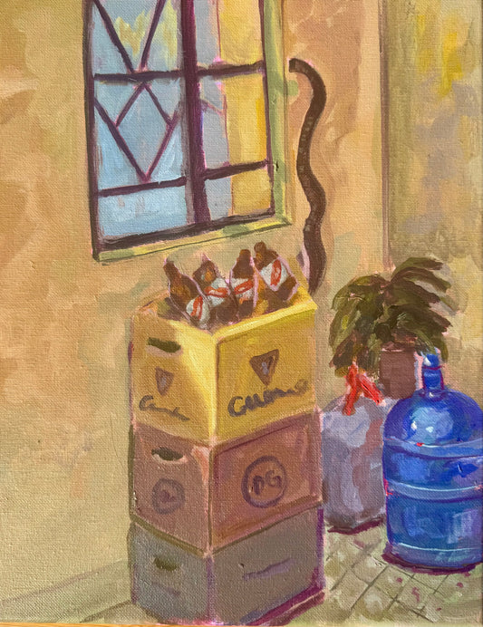 Caribbean Art Print - After Party Clean Up 8x10