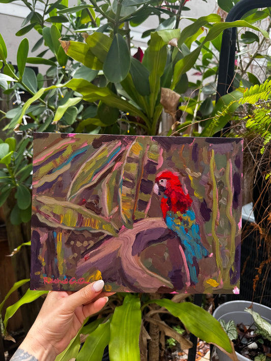 Original Painting - Jungle Impressionist  9x12