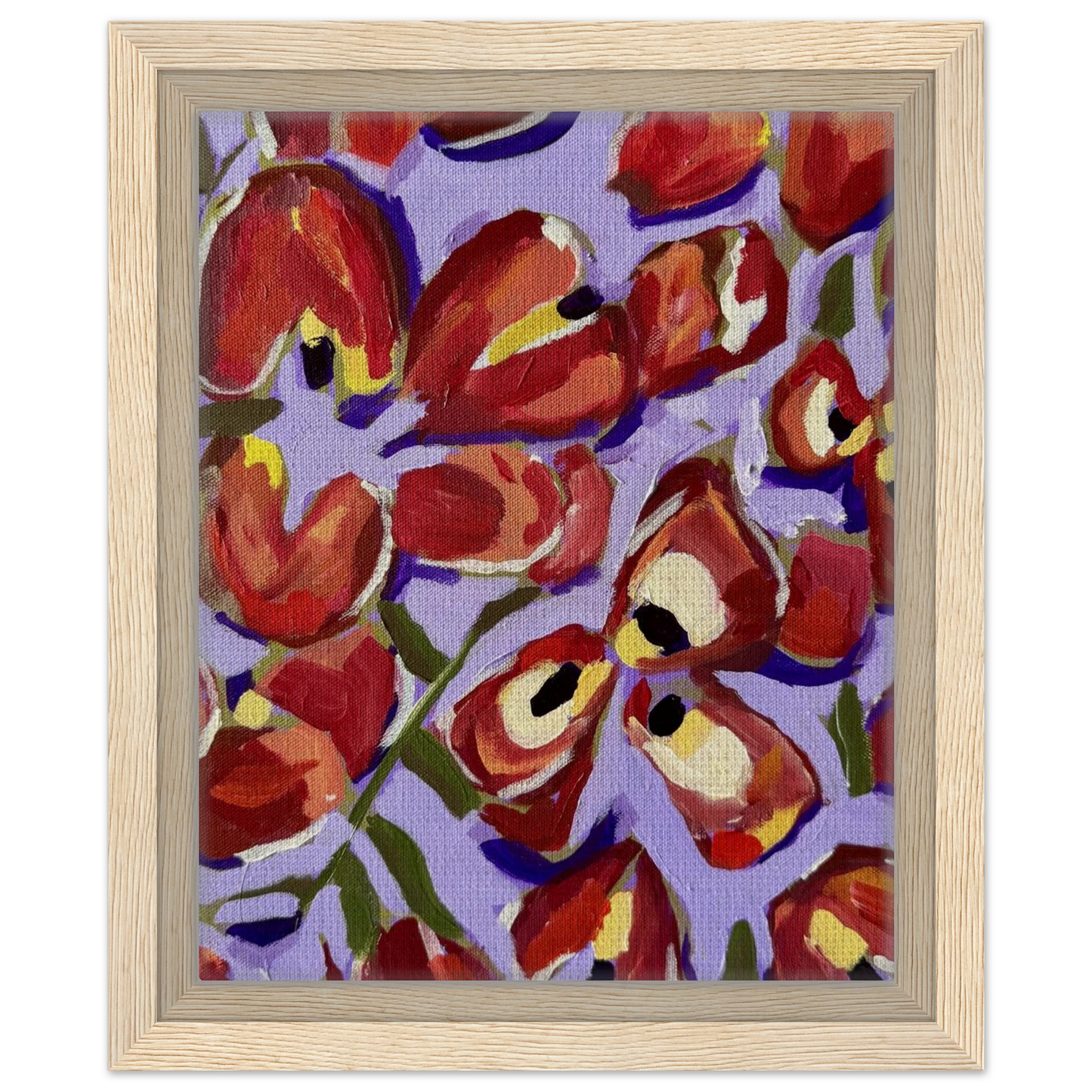 ackee fruit painting framed 