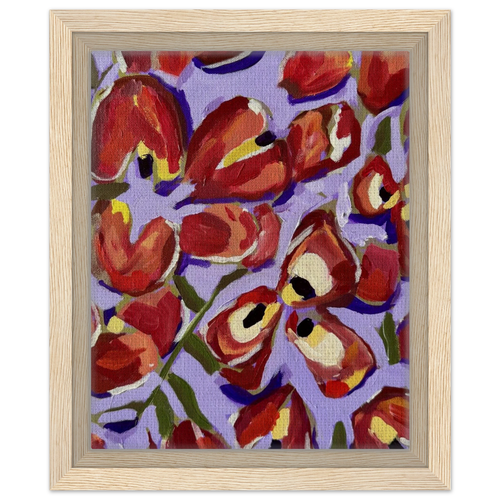 ackee fruit painting framed 