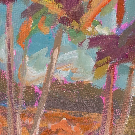 Video of a painting of a house in colors 